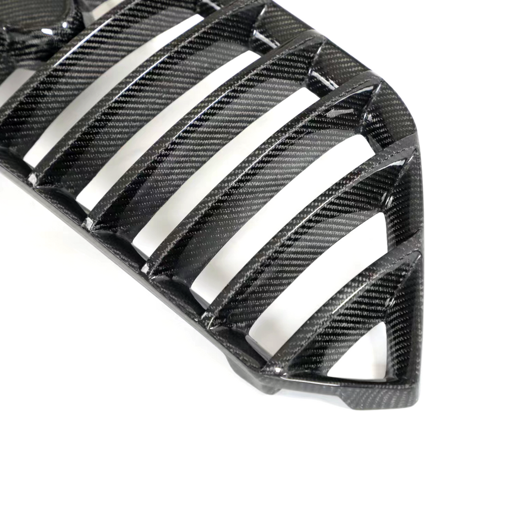 JDMuscle Amuga Style Carbon Fiber Front Bumper Grille - Subaru WRX 2022-2025