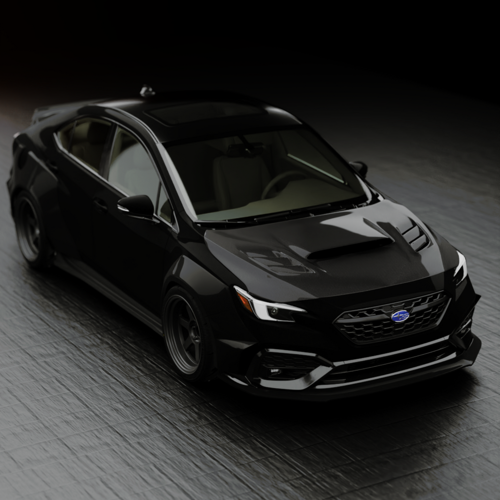 JDMuscle Carbon Fiber Hood V1 - Subaru WRX 2022-2025