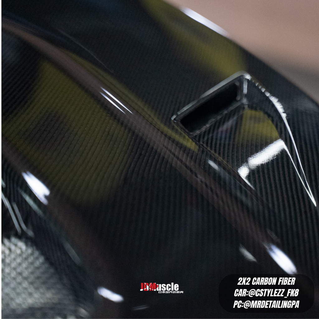 JDMuscle Tanso Carbon Fiber Hood VS Style - Honda Civic Type R FK8 2017-2020