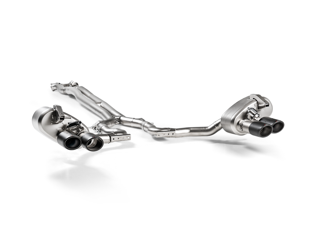 Akrapovic Titanium Evolution Line Cat Back Exhaust w/ Carbon Tips - Porsche Panamera GTS / Turbo (971) 2017-2023