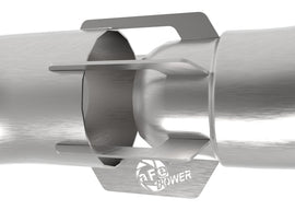 aFe Rebel Series 3-1/2 IN 409 Stainless Steel DPF-Back Exhaust System - Ford F-150 3.0L Turbo Diesel 2018-2021