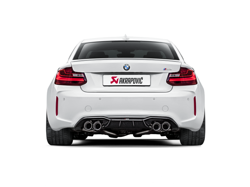 Akrapovic Titanium Evolution Line Cat Back Exhaust w/Carbon Tips - BMW M2 (F87) 2016-2018