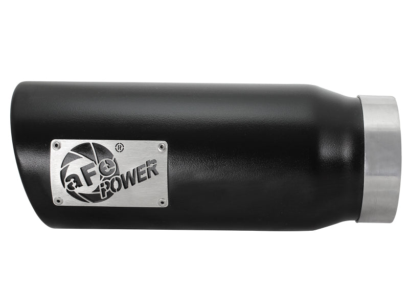 aFe MACH Force-Xp 4" Stainless Steel Black Exhaust Tips - Universal