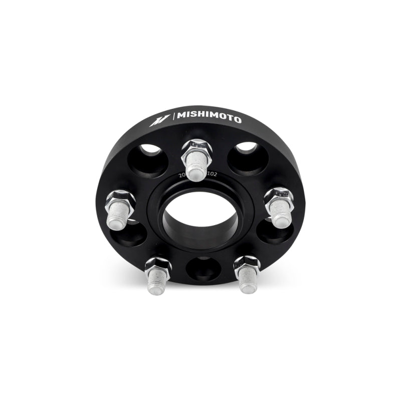 Mishimoto Black 25mm Wheel Spacers [5x120 - 64.1 CB - M14 x1.5] - Acura / Honda / Tesla