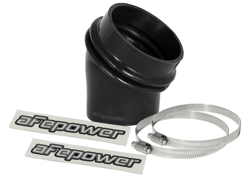 afe Magnum FORCE Intake Coupling Kit (3 IN ID to 2-1/2 IN ID x 35 Deg.) Black Elbow Coupler - Universal