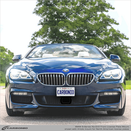 Carbonio No-Drill Front License Plate Mount - BMW 6-Series (F06/F12/F13/G23) 2011-2023