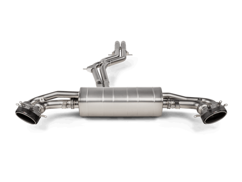 Akrapovic Titanium Evolution Line Cat Back Exhaust w/ Carbon Fiber Tips - Audi RS Q8 (M4) 2020-2024