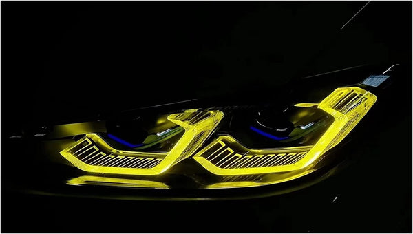 Yellow CSL Style DRL LED Kit v6.5 for Laser and Non-Laser Headlights - BMW M3/M4 (G8x) 2021-2024 / i4 (G26) 2022+