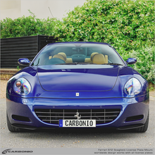 Load image into Gallery viewer, Carbonio No-Drill Front License Plate Mount - Ferrari 612 Scaglietti 2004-2011