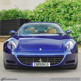 Carbonio No-Drill Front License Plate Mount - Ferrari 612 Scaglietti 2004-2011