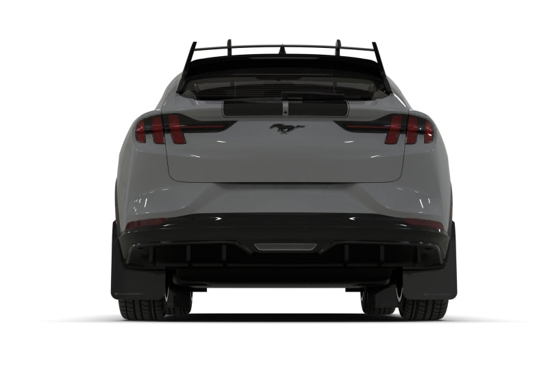 Rally Armor Black UR Mud Flap w/ Metallic Black Logo - Ford Mach-E Rally Edition 2024-2025