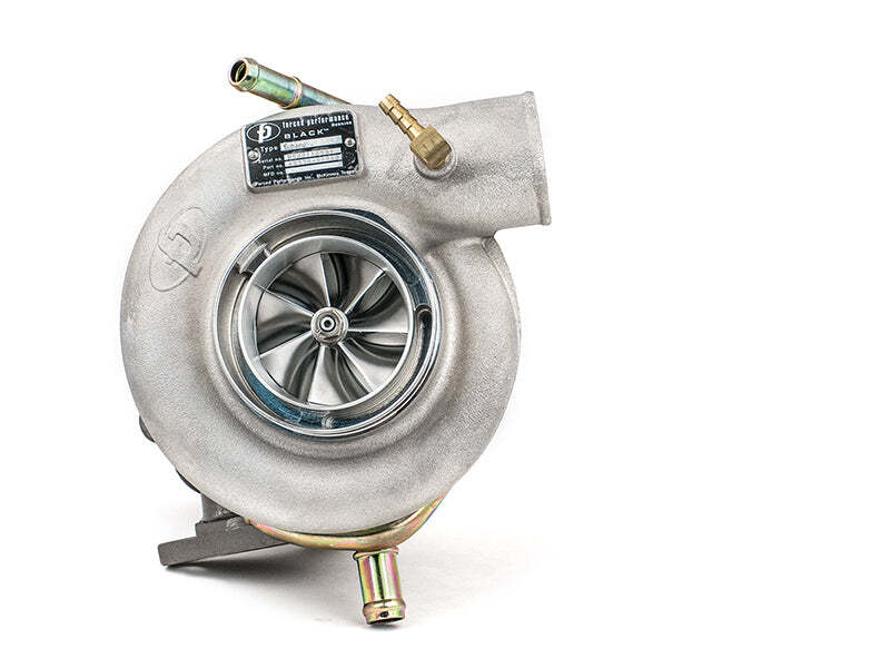 Forced Performance Black 84mm Turbo (8CM Black Housing; Internal WG w/Oil Line) - Subaru WRX 2002-2007 / STi 2004-2021