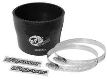Load image into Gallery viewer, afe Magnum FORCE Intake Coupling Kit (3-3/4 IN ID to 3-1/2 IN ID x 3 IN L) Black Straight Coupler - Universal