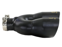 Load image into Gallery viewer, aFe Takeda 2-1/2&quot; 304 Stainless Steel Black Left Exhaust Tip - Universal