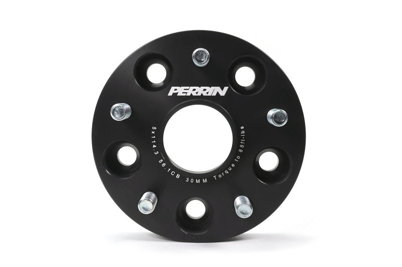 Perrin 30mm Black Wheel Spacers (5x114.3 BP w/56mm Hub) - Various Subaru Models