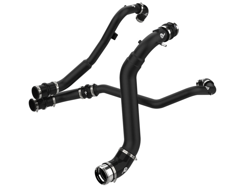 aFe BladeRunner Black Aluminum Hot & Cold Charge Pipe Kit - Ford F-150 2.7T 2024-2026