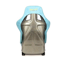 Load image into Gallery viewer, NRG FRP Bucket Seat ULTRA Edition W/ Grey Pearlized Back / Teal Microfiber Material - Large