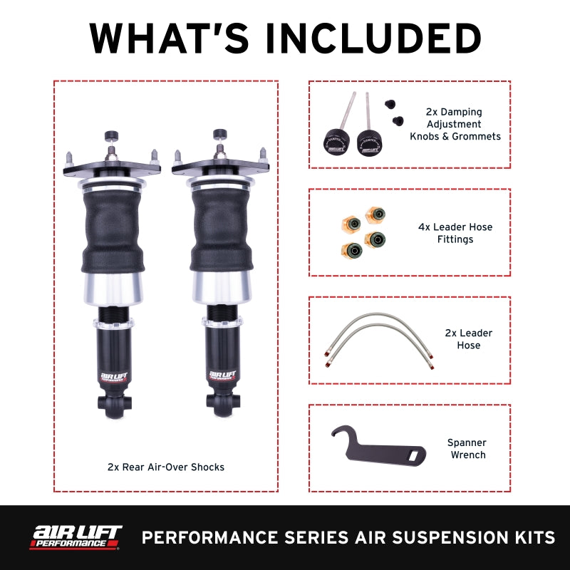 Air Lift Performance Rear Air Suspension Kit - Subaru BRZ 2013+ / Toyota 86 & GR86 2017+