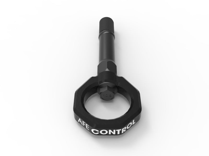 aFe CONTROL Front Tow Hook Black - Nissan 370z 2009-2020 / Z 2023-2025