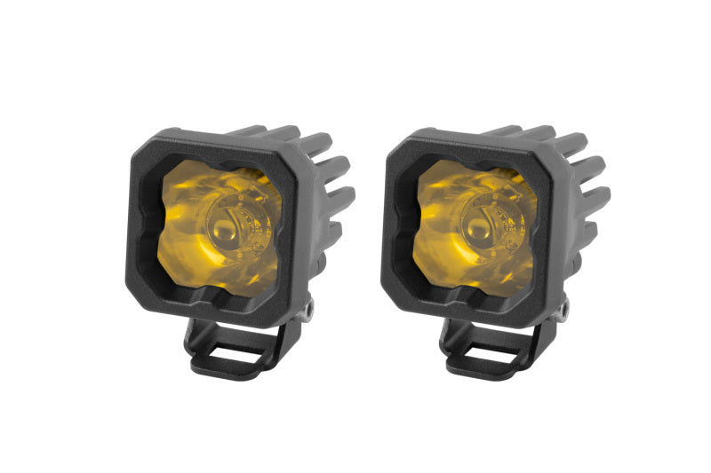Diode Dynamics SSC1 Yellow Spot Sport ABL LED Pod (Pair) - Universal Fitment