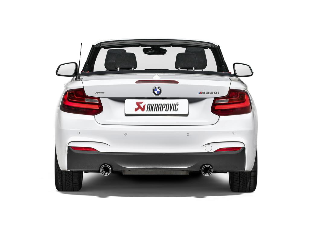 Akrapovic SS Evolution Line Cat Back Exhaust w/ Carbon Tips & Link Pipes - BMW M235i 2014-2016 / M240i (F22/F23) 2017-2021