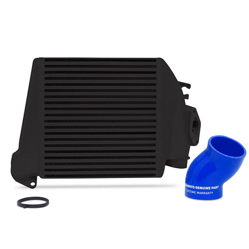 Mishimoto Top-Mount Intercooler Kit [Powder Coated Black & Blue Hoses] - Subaru WRX 2008-2014