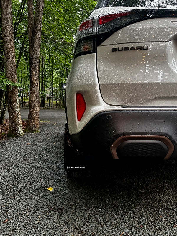 Rally Armor Black UR Mudflaps w/Grey Logo - Subaru Forester 2025+