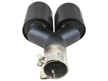 Load image into Gallery viewer, aFe Takeda 2-1/2&quot; 304 Stainless Steel Carbon Fiber Left Exhaust Tip - Universal