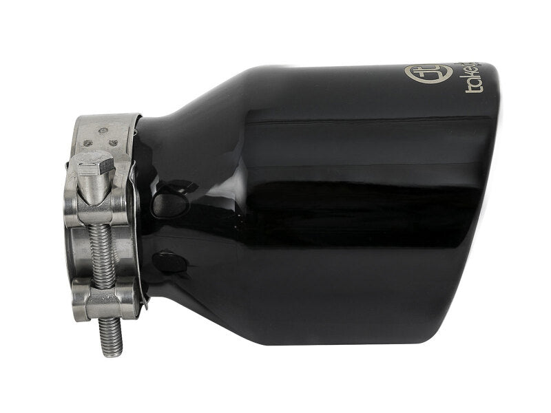 aFe Takeda 2-1/2 IN 304 Stainless Steel Black Exhaust Tip - Universal