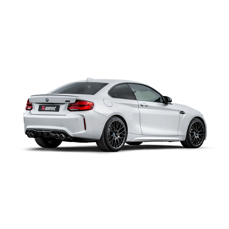 Akrapovic Titanium Slip-On Line Exhaust w/ Carbon Fiber Tips - BMW M2 Competition 2019-2021 / M2 CS 2020-2021 (F87N)