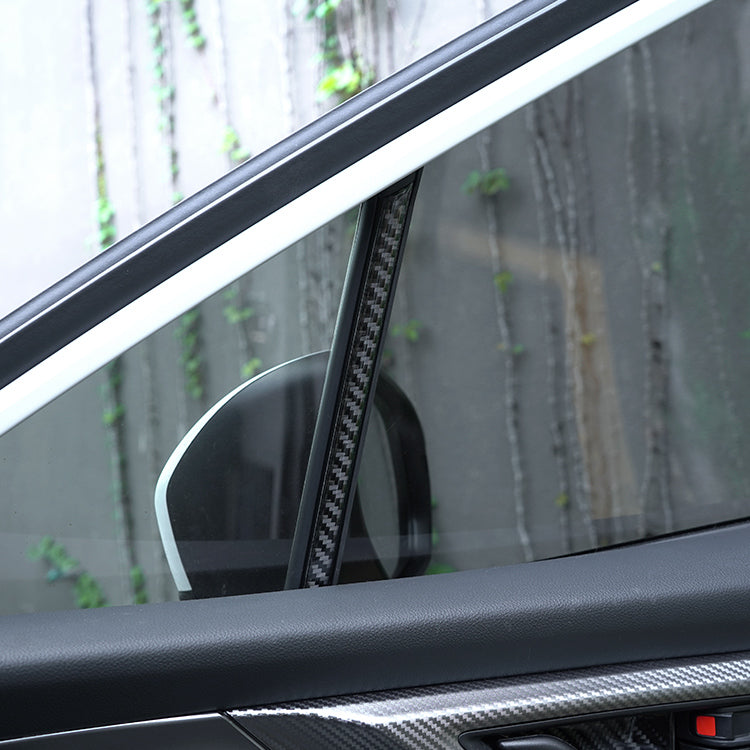JDMuscle P&S Series Carbon Fiber Interior Window Trim Covers 4 PC - Subaru WRX 2022-2025