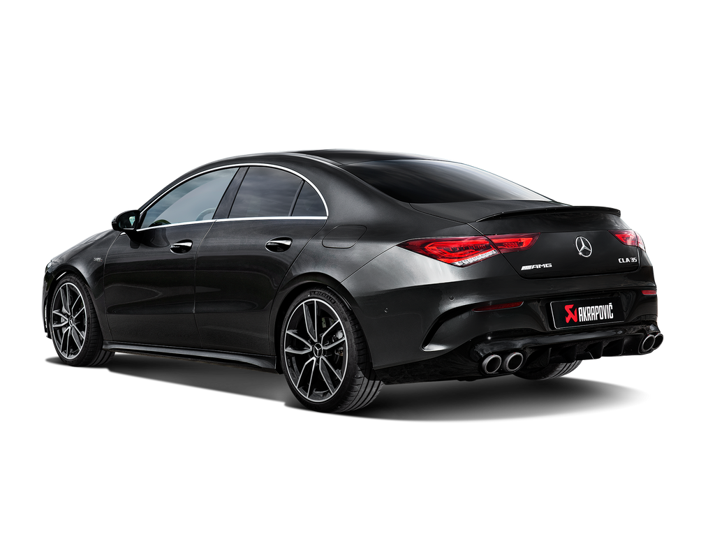 Akrapovic Titanium Slip-On Line Exhaust w/ Titanium Tips - Mercedes-Benz CLA35 AMG (C118/X118) 2020-2023