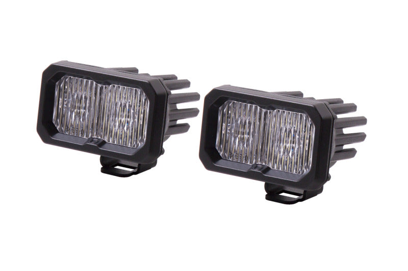 Diode Dynamics C2 1.0 SAE/DOT White Fog Sport ABL LED Pod (Pair) - Universal Fitment