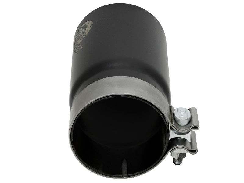 aFe MACH Force-Xp 3-1/2 IN 304 Stainless Steel Black Exhaust Tip - Universal