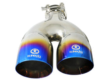 Load image into Gallery viewer, aFe Takeda 2-1/2&quot; 304 Stainless Steel Blue Flame Right Exhaust Tip - Universal
