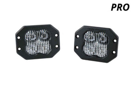 Diode Dynamics SS3 SAE/DOT White Pro Driving Flush Mount ABL LED Pod (Pair) - Universal