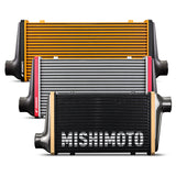 Mishimoto Universal Carbon Fiber Intercooler - Gloss Tanks - 525mm Gold Core - C-Flow - BL V-Band