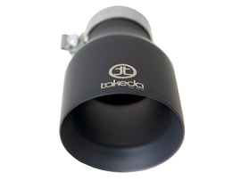 aFe Takeda 3 IN 304 Stainless Steel Black Exhaust Tip - Universal