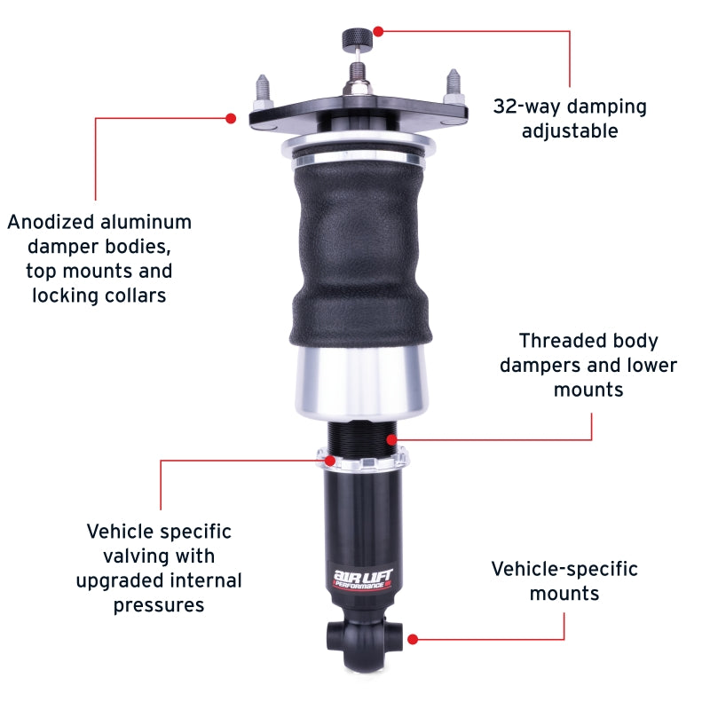 Air Lift Performance Rear Air Suspension Kit - Subaru BRZ 2013+ / Toyota 86 & GR86 2017+