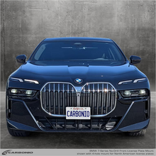 Load image into Gallery viewer, Carbonio No-Drill Front License Plate Mount - BMW 7-Series (F0x/G11/G12/G70) 2008-2026