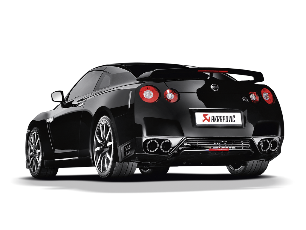 Akrapovic Titanium Slip-On Line w/ Carbon Tips - Nissan GT-R 2008-2017