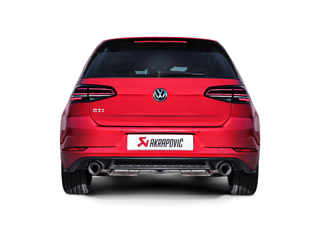 Akrapovic Titanium Performance Slip-On Line Exhaust w/ Carbon Tips - Volkswagen Golf GTI (Mk7.5) 2018-2021