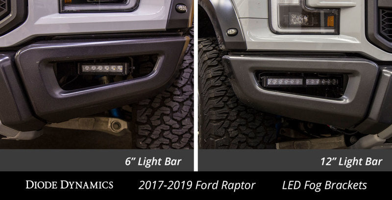 Diode Dynamics SS12 SAE/DOT White Driving LED Lightbar Kit - Ford Raptor 2017-2020