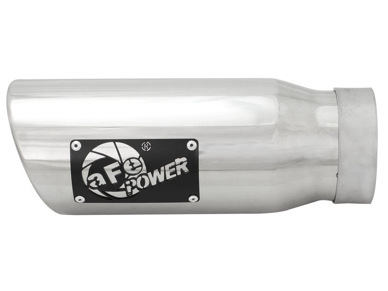 aFe MACH Force-Xp 409 Stainless Steel Clamp-on Polished Exhaust Tip (Left) - Universal