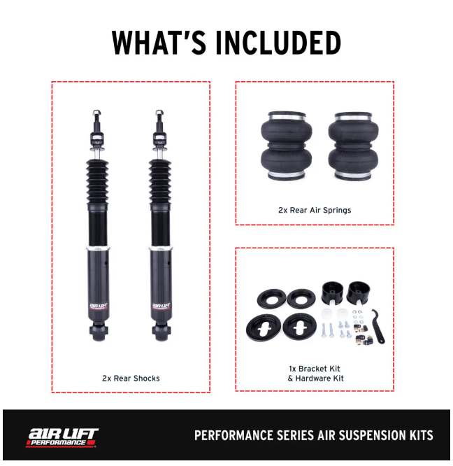 Air Lift Performance Air Suspension Rear Kit - Audi A3 2015-2020 / Volkswagen GTI 2015-2024