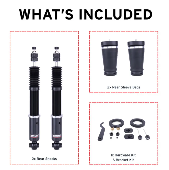 Air Lift Performance Rear Air Strut Kit - Ford Mustang (S197) 2005-2014