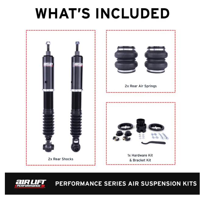 Air Lift Performance Rear Air Suspension Kit - Lexus ES300h & ES350 2019-2025 / Toyota Camry 2018-2025 / Avalon 2019-2022
