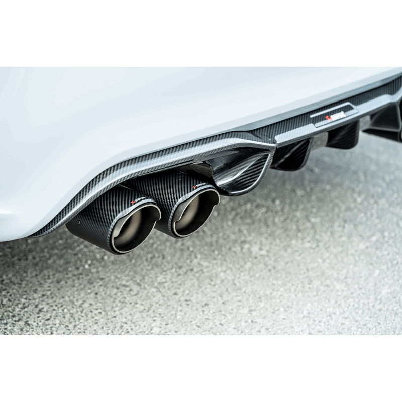 Akrapovic Titanium Slip-On Line Exhaust w/ Carbon Fiber Tips - BMW M2 Competition 2019-2021 / M2 CS 2020-2021 (F87N)