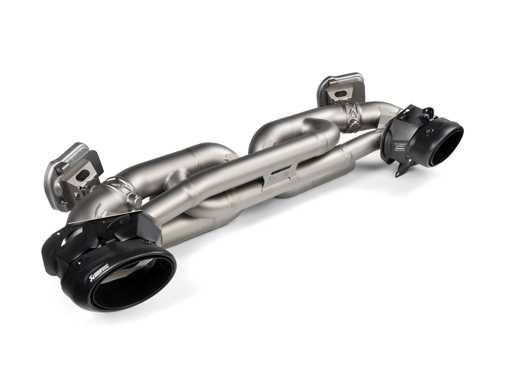 Akrapovic Titanium Slip-On Race Line Exhaust w/ Titanium Tips - Porsche 911 Turbo/Turbo S (992) 2021-2024