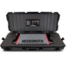 Load image into Gallery viewer, Mishimoto Universal Carbon Fiber Intercooler - Gloss Tanks - 450mm Black Core - C-Flow - BL V-Band